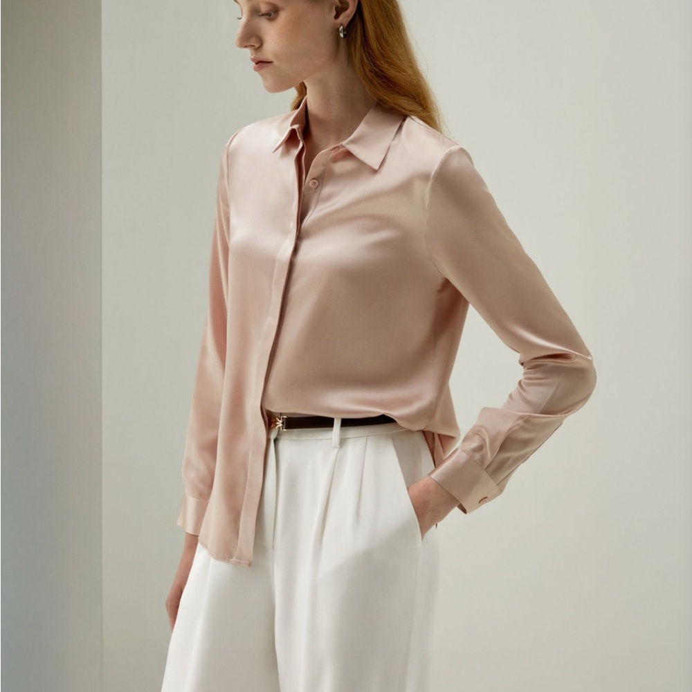 Lilysilk Blush Silk Button-Down Shirt - Picture 2 of 6
